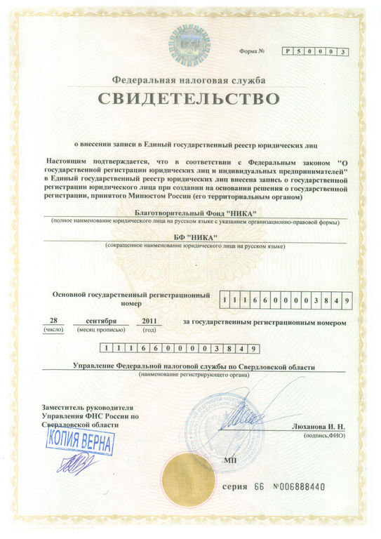 Регистрация лицензии в налоговой. Свидетельство ЕГРЮЛ как выглядит