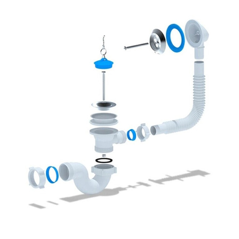 Сифон д/ванны BASE универсальный 64284