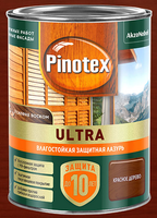 Влагостойкая лазурь с воском Pinotex Ultra красное дерево 1 л ЦК