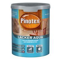 Лак для мебели и стен, на вод.основе Pinotex Lacker Aqua матовый 1 л ЦК