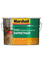 Лак паркетный алкидно-уретановый Marshall глянцевый 9 л ЦК