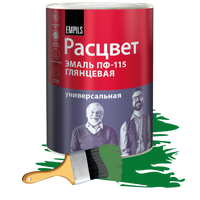 Эмаль ПФ-115 Расцвет 0.9 кг ярко-зеленая