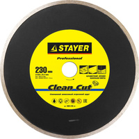 STAYER Clean Cut 230 мм (25.4 мм, 5х2.4 мм), Алмазный диск, Professional (3665-230)