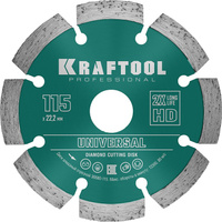 KRAFTOOL LASER-UNIVERSAL 115 мм (22.2 мм, 10х2.2мм), алмазный диск (36680-115)