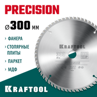 KRAFTOOL Precision, 300 х 32 мм, 60Т, пильный диск по дереву (36952-300-32)