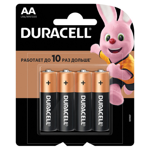 Элемент питания LR 6 Duracell Basic BL-4