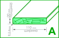 Планкен Лиственница A 20x110x2000 мм Мас