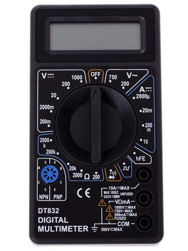 Мультиметр ручной TEK DT832