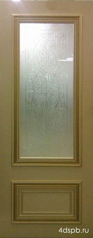 Дверь межкомнатная Ирен Эмаль RAL ДО со стеклом "Брюссель"
