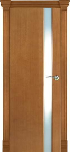 Дверь межномнатная Палермо 1 шпон анегри тон-2 ДО со стеклом (бронзовый три