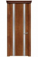 Дверь межномнатная Палермо 2 шпон анегри тон-1 ДО со стеклом (бронзовый три