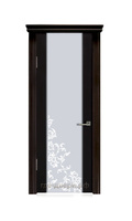 Дверь межкомнатная Палермо-3 со стеклом "Гранд" шпон венге