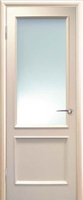 Дверь межномнатная Катрин Эмаль белая RAL ДО со стеклом белое матовое пол
