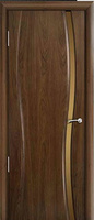 Дверь межномнатная Плаза1 ДО со стеклом (бронзовый триплекс) шпон американс