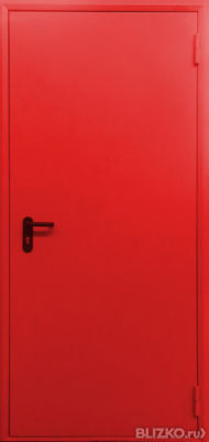 Входная дверь красного цвета, стальная, Стандарт Т60
