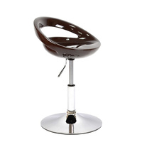 Полубарный стул Barneo N-6 Disco (Темно коричневый глянец)