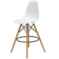 Барный стул Barneo N-11 LongMold Eames style белый (Белый)