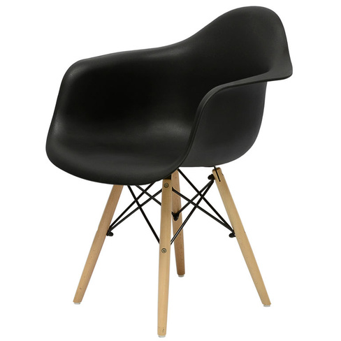 Кресло Barneo N-14 WoodMold Eames style черный (Черный)