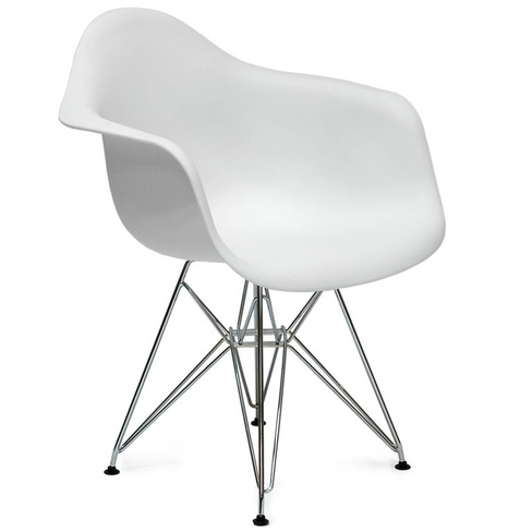 Кресло Barneo N-14-14 белый метал. ножки (Белый)