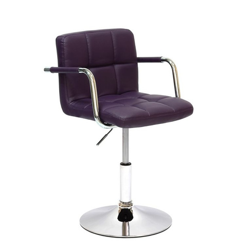 Полубарный стул Barneo N-69 Kruger Arm (Фиолетовый)