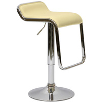Барный стул Barneo N-41 Lem кремовая кожа (Кремовый)
