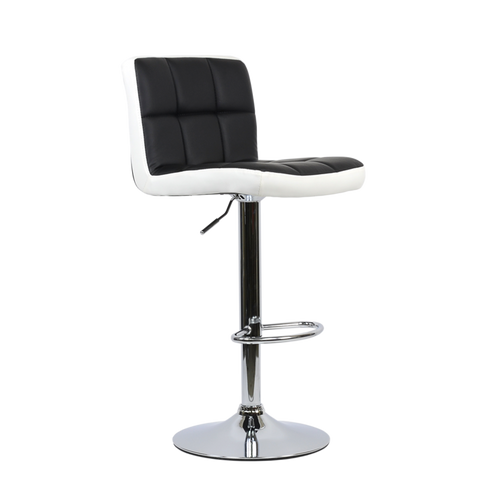 Барный стул Barneo N-47 Twofold бело-черный (Бело-черная кожа)
