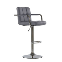 Барный стул Barneo N-69 Kruger Arm серый (серый)
