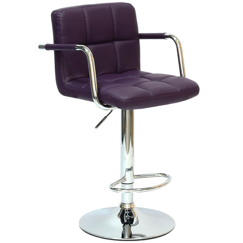Барный стул Barneo N-69 Kruger Arm фиолетовый (Фиолетовый)