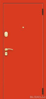 Входная дверь красного цвета, стальная, Стандарт Т80К3