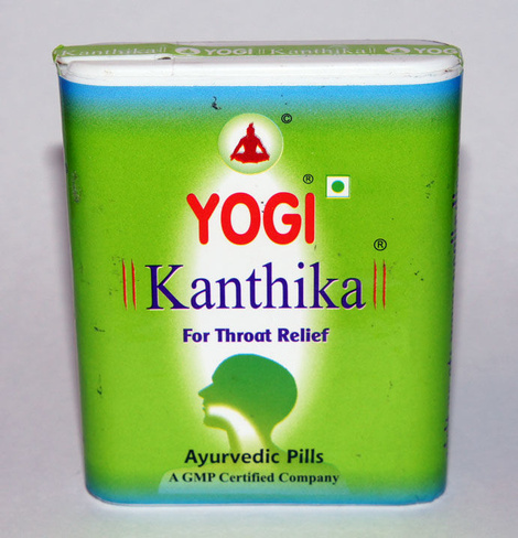 Кантика Kanthika Pills расасывающие таблетки для горла (Yogi) 140 таблеток