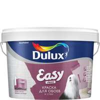 Краска Easy Dulux Матовая в/дисперс. для обоев 9л 5183564