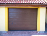 Автоматические ворота Hormann, размер 2500*2500 мм, цвет коричневый