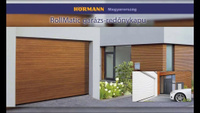 Автоматические ворота Hormann, размер 2500*2250 мм, цвет коричневый