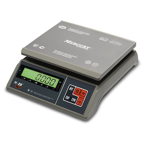 Весы фасовочные MERTECH M-ER 326AFU-6.01 LCD 0005-6 кг дискретность 01 г платформа 255x205 мм 3059