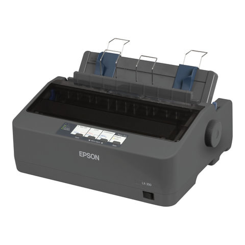 Принтер матричный EPSON LX-350 9 игольный А4 347 знаков/сек 4 млн/символов USB LPT COM C11CC24031