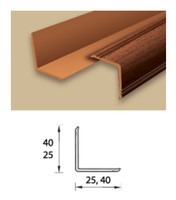 Угол наружный фигурный IDEAL, 25х25 мм