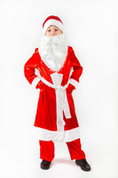 Карнавальный костюм Дед Мороз атлас 8-10 лет 140-152см арт.2584 Фабрика Бока