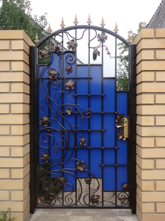 Кованые калитки фото эскизы