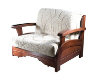 Кресло-кровать Лотос с деревянными подлокотниками Фиеста