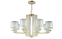 Люстра Crystal Lux NICOLAS SP-PL8 GOLD, WHITE