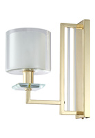 Бра Crystal Lux NICOLAS AP1 GOLD, WHITE