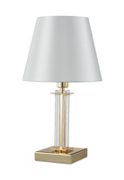 Настольная лампа Crystal Lux NICOLAS LG1 GOLD, WHITE