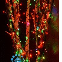 Комплект гирлянды на дерево Rich LED Хамелеон RGB 3 Нити по 20 м черный провод арт RL-T3x20N-B/ARGB