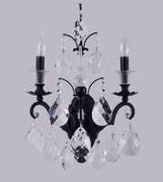 Бра Crystal Lux MAGNIFICO AP2 BLACK, TRANSPARENT