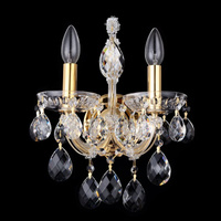 Бра Crystal Lux ISABEL AP2 GOLD, TRANSPARENT