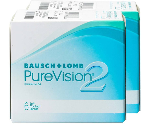 Контактные линзы PureVision 2 12 линз (2е упаковки) Bausch + Lomb