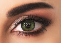 Цветные контактные линзы Adore Pearl 2 линзы + контейнер Green EyeMed