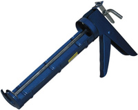 Пистолет для герметика полукорпусной, гладкий шток, 225мм(310мл)синий
