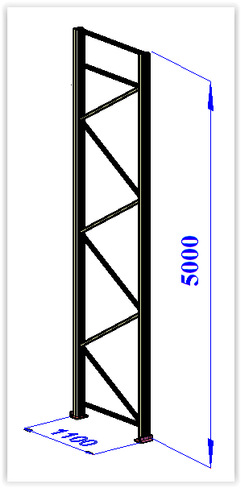 Рама П 110 5000х1100х110 мм