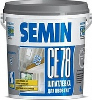 Шпатлевка SEMIN CE 78(for JOINT, gray cover) полимерная для швов, серая крышка, 8кг